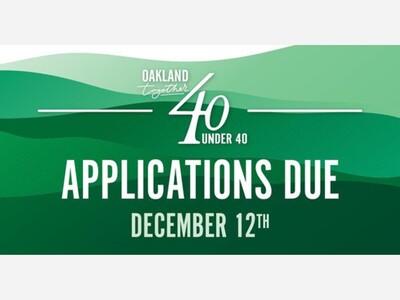 Last Call to Apply for the Oakland Together 40 Under 40 Class of 2024