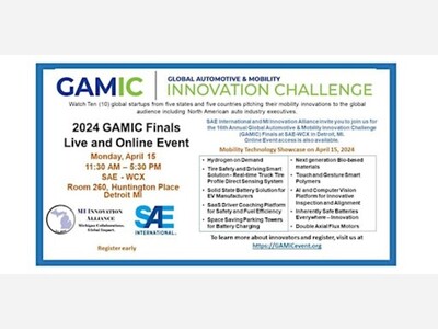 16th Annual Global Automotive & Mobility Innovation Challenge (GAMIC) Finals in Detroit, Michigan.