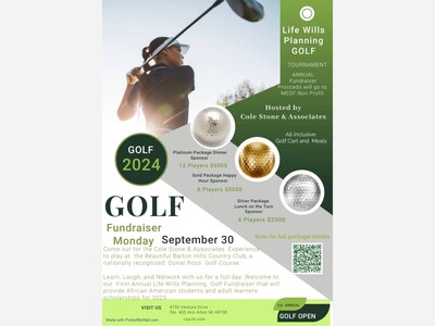 Cole Stone & Associates Golf Tournament & Fundraiser September 30,2024