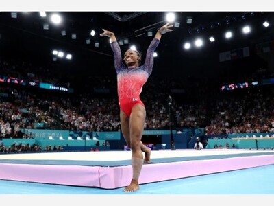 The Winner of 3 Gold and one Silver Medal Simone Biles