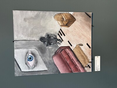 ART:  Social Anxiety is a Drug  by Javier Kinchen,  The Room with the Eye  